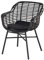 Hartman Cecilia Diningsessel, schwarz, Alu/Polyrattan, 62 x 62 x 84 cm