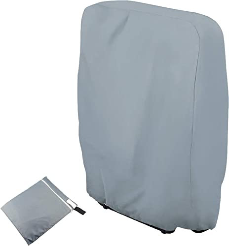 OKUGAIYA Housse de Protection pour Chaise Longue Pliante, Housse Transat Jardin Anti-poussière, Imperméable, Anti-UV, Housse Relax Jardin 210D Oxford pour Fauteuil Relax, W71×H110cm (Gris)