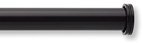 MODE Gardinenstangen-Set für den Außenbereich, mit Metallendkappe, 183 bis 365 cm, Braun