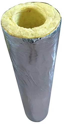 Material Glaswolle-Rohr, Steinwolle, Rohrschale, Dampfrohrisolierung, hohe Temperatur- und Feuerbeständigkeit (Größe : 43 mm)