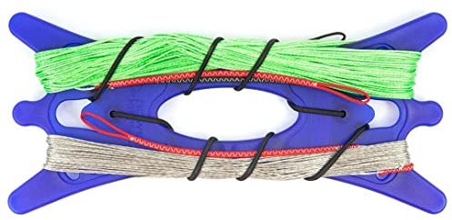 HQ HIGH QUALITY DESIGN HQ4 120460 - Dyneema Winderset, Hi-tech 160/120kp Dyneema-Leinen (grün/grau) 3x20m auf Winder, Made in Germany, Zubehör