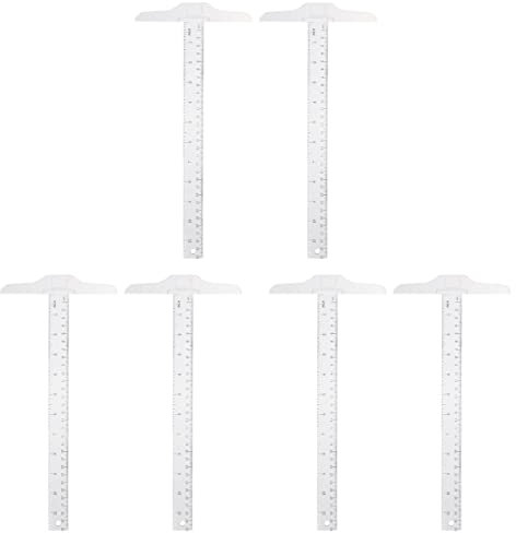 Ciieeo 6stücke Förmige Messlineale Transparent Design Für Schüler Und Künstler Präzise Für Genaue Messungen Langlebig Und Vielseitig Einsetzbar