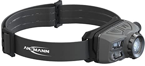 Ansmann LED Kopflampe HD450FRS - Profi LED Arbeitsleuchte mit 450 Lumen - Stirnlampe LED ideal zum Radfahren Laufen mit Hund Joggen Angeln Jagd Klettern Werkstatt Fahrrad Licht Lauflicht Fokussierbar