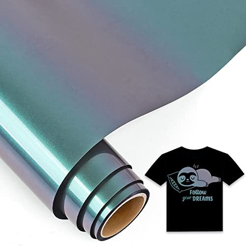 IModeur 5Ft Chamäleon Plotterfolie Textil Bronze nach Violett - 30,5 x 152,5 cm Flexfolie Plotter Textil für Cricut Maker, Silhouette, Textilfolie Plotter für Kleidung, Mützen, Hosen, andere Stoffe