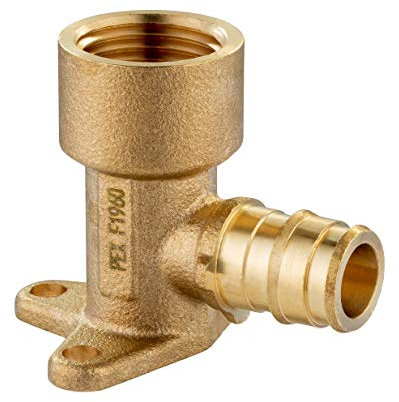 EFIELD Pex A Expansion Full Flow Messing Fitting 1/2 x 1/2 Female NPT Drop-Ear Ellenbogen, ASTM F1960