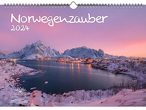 Reisezauber Norwegen DIN A3 Kalender für 2024 Oslo Stadt Reise Land Urlaub - Seelenzauber