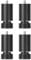 MagiDeal 4 Pièces M10 Filetage Pieds de Cadre de Lit Pieds de Support de Meubles Pieds de Table de Remplacement Robustes Pieds de Canapé M10 pour Armoires de, Noir 18cm