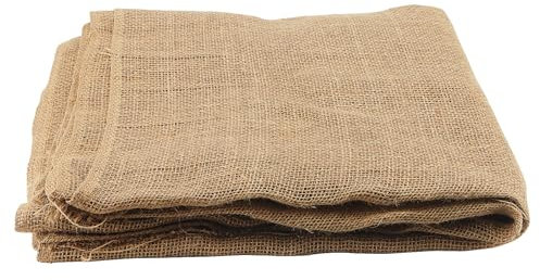 MAHIONG Rouleau de toile de jute naturelle de 101,6 cm x 7 m pour couverture de plantes, barrières contre les mauvaises herbes, protection contre l'écorce, décoration d'intérieur