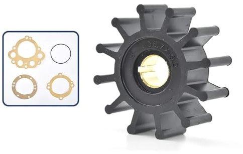 IWBR Inboard Flexible Water Pump Impeller Kit Fit For Sherwood 10077K For CEF 500166 For Onan 132-0379/0132-0498/0541-1519 For JMP 7110 For DJ 08-32-1201