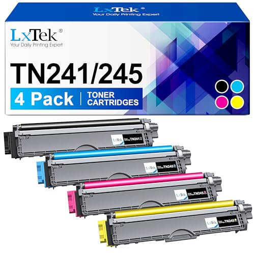 LxTek TN241 TN245 Toner Kompatibel für Brother TN-241 TN-245 für Brother MFC 9332CDW Toner MFC-9142CDN DCP-9022CDW HL-3142CW HL-3152CDW (4er-Pack)
