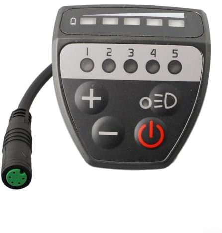 Elektrofahrrad LCD Display, kompatibel mit für Bafang BBS01 02 M400 M620 Mittelmotor UART Kommunikationsprotokoll, 10 x 5 x 3 cm, E-Bike Display E-Bike Instrument Control Panel Für Mittelmotor