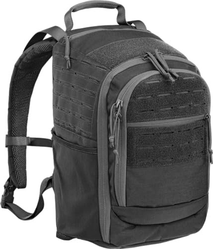 DEFCON 5 Tango Rucksack mit Regenschutz 25 Liter (schwarz), Schwarz