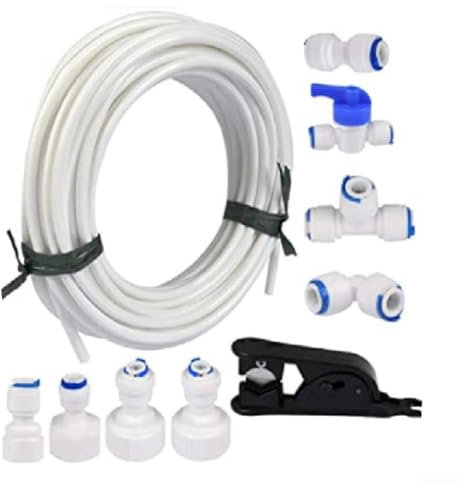 Wasseranschluss-Set, kompatibel mit verschiedenen Geräten und für Filter (15 m Anzug)