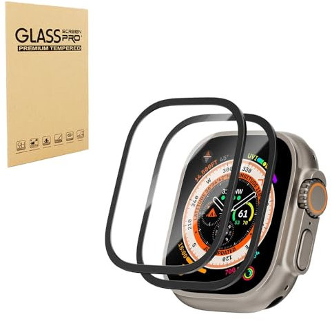 Shunwige Screen Protector for Apple Watch UItra/Uitra2 [49mm] with Premium Material[Not Glass], HD Clear,3D Touch,Full Coverage,Easy Install,Self-Healing,Ultra light