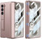 COQUE Funda Galaxy Z Fold 6,película Protectora de Carcasa con bisagras integradas,Carcasa Plegable con Todo Incluido,Funda de teléfono Plegable para Samsung Galaxy Z Fold 6 5G-Oro Rosa