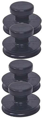 Abaodam 4 Pièces Bol de bodhisattva lenoir poignée de bol poignées à ventouse pour le levage fr atsem assiette ventouse poignée de bol de yoga poignée de levage caoutchouc