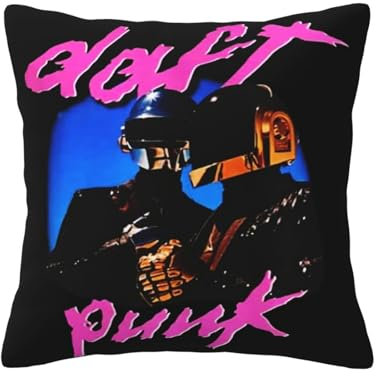 Punk Rock Band Kissenbezug mit Hip-Hop-Grafik, Kissenbezüge, Rock-Dekokissen, Couch, Bett, Auto, Kissenbezug, Dekokissenbezug mit Reißverschluss für Schlafzimmer, Wohnzimmer 12x12
