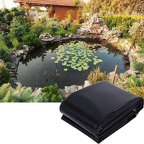 2 m x 3 m 0,50 mm HDPE robuste schwarze Teichfolie für Teiche, Wasserfälle und Springbrunnen