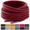 Stepace Cordones Redondos para Botas [2 pares] Cordones Duraderos para Botas de Senderismo y Trekking Zapatos, Longitud 100-180cm Black Red-120(Stripe)
