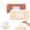 2 Pcs Wet Wipe Bag, Extra Large 10 x 6 Wet Wipe Dispenser Refillable Wipes Dispenser Reusable Wet Wipe Pouch Portable Wipe Holders Travel Container Wipes Bag Water-Proof Wet Wipe Cases, Style 3