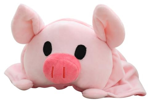 Gogogmee Quadratische Schweinekopfbedeckung – Foto-requisit-accessoire Für Partys Schweine-plüschmütze Halloween-kopfbedeckung