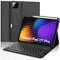 Keyboard Case for Xiaomi Pad 7/Mi Pad 7 Pro 11.2, UK Layout Detachable Wireless Bluetooth Keyboard with Protective Cover and Pencil Holder for Xiaomi Pad 7/7 Pro 11.2 inch 2025 Tablet, Black