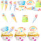 ENLACE Schulkind Tortendeko Einschulung Kuchen Deko Essbar,48 Stk Cupcake Topper Einschulung,Tortendeko Esspapier Schulkind 2025,Kuchendeko Schulanfang Zuckertüte ABC 123 Muffin Deko Mädchen Junge
