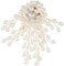 Ymapinc Brosche Perle Elegante Baum Brosche Einstellbar Broschen Gold Ansteckblume für Hochzeit Party Männer und Frauen
