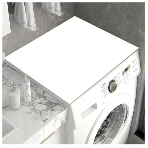 DSFDFDG 1 Pezzo di Copertura for Lavatrice o asciugatrice, Antiscivolo, Antipolvere, Multiuso, Super Assorbente(White,40x60cm)