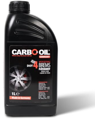 CARBO OIL® DOT 4 SL6 Bremsflüssigkeit (1L) – Synthetisch, niedrigviskos, optimal für ESP/ABS – maximaler Schutz vor Verschleiß & Korrosion – Bremsflüssigkeit DOT 4, Bremsflüssigkeit – Made in Germany