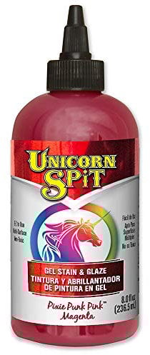 Unicorn SPiT Pixie Punk Pink 5771001 Pink Water Based Paint Gel Stain and Glaze for Arts and Crafts 236ml
