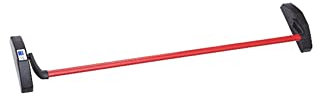 Tesa Assa Abloy Dispositivo antipánico de empuje, modelo de embutir de nueca de 9mm de la gama Universal en acabado negro-rojo
