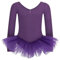 tanzmuster Ballett Tutu Mädchen - Romy - Baumwolle - Body mit Tüllrock - Ballettkleid für Kinder - lila, Größe:116/122
