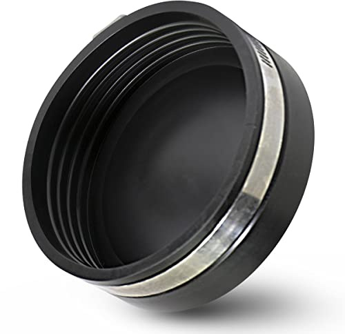 EVERCONNECT 1750 Flexible PVC Pipe Cap with Stainless Steel Clamps, Black, 5 Inch