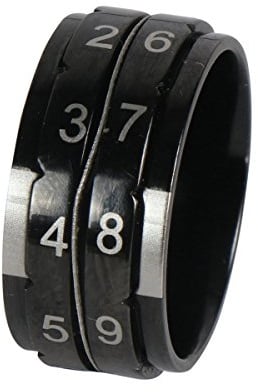 KnitPro – KnitPro Schwarz (Größe 9, 19,0 mm) Reihenzählerring – 1 Stück