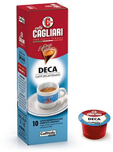 100 CAPSULE CAFFITALY SYSTEM CAGLIARI DEK (10 BOX DA 10 CAPSULE)