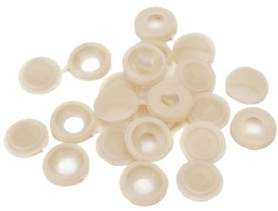 Schraubkappen aus Kunststoff für Möbel, dekorativ, 5 Farben (50 Stück, beige)