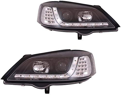 Scheinwerfer Set Astra G Bj. 97-04 Dragon Lights klarglas/schwarz