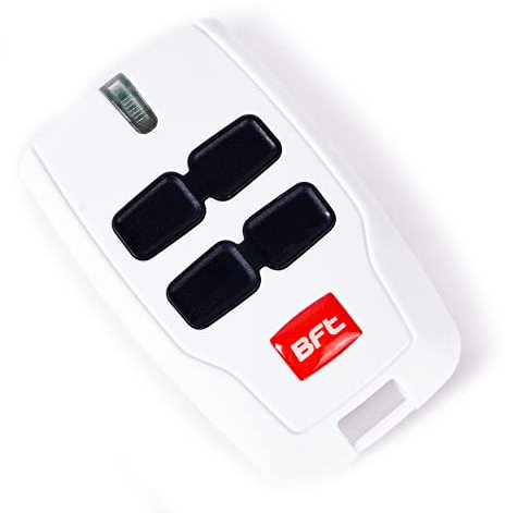 Handsender 433 MHz 4-Kanal BFT in weiß, Rolling-Code, 30-60 m Reichweite, mit Batterie