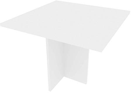 mutatio Verbindungsplatte Eckplatte Ecktisch Schreibtisch B 75 cm x T 75 cm x H 75 cm Bürotisch Büro Möbel Gaming Tisch Weiß Winkelverbinder