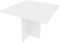mutatio Verbindungsplatte Eckplatte Ecktisch Schreibtisch B 75 cm x T 75 cm x H 75 cm Bürotisch Büro Möbel Gaming Tisch Weiß Winkelverbinder