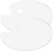 Paleta de Pintura Acrílico Transparente Paleta De Arte Oval Bandeja de Pintura de Aceite para DIY Art Pintura Artesanal 2 Piezas 30 × 20cm