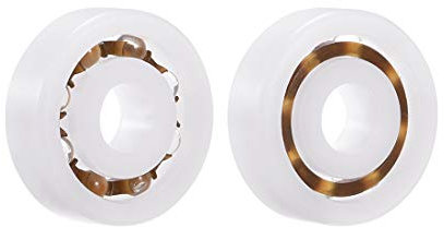 sourcing map 625 Plastic Bearings 5x16x5mm Glass Ball Nylon Cage 2pcs