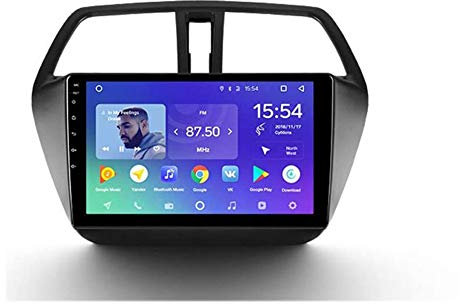 Auto GPS Navigation Video Player, Straßennavigation Multimedia Auto Stereo Radio Double Din mit Bluetooth Android, 9-Zoll-Touchscreen, für Suzuki SX4 2 S-Cross 2012-2016
