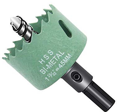 Lochsäge 45 mm,LAIWEI Bohrer zum Bohren in Holz, Dünnblech, Alu-Profilen, PVC, etc. Scharfes und langlebiges Bohrwerkzeug