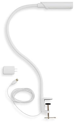 Reliable UberLight Flex 3100TL Arbeitsleuchte – Tragbare LED-Schreibtischlampe mit Klemme, USB-Anschluss, 67,3 cm flexibler Schwanenhals, 270° drehbarer Kopf, 9 Lichteinstellungen und bis zu 60.000