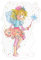 Spreadshirt Prinzessin Lillifee Pose Mit Konfetti Sticker, max. 10 x 10 cm, 10 x 10 cm, Transparent glänzend