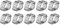 Colliers de serrage, clip de tuyau, attache de tuyau, 10 pièces collier de serrage à deux oreilles en acier inoxydable plaqué zinc 5-23 mm pour tube de tuyau d'essence Fule(7-9Mm)
