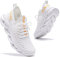 Dannto Scarpe da Corsa da Uomo e da Donna, Leggere, Traspiranti, Antiscivolo, per Palestra, Fitness, attività all'aperto, alla Moda, Bianco, 40 EU