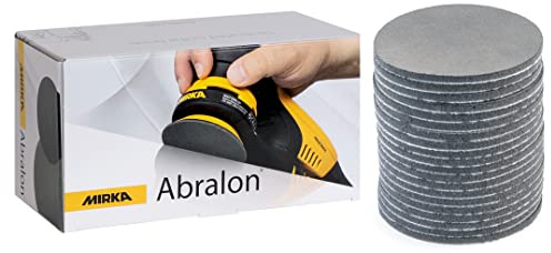 Mirka Schleifpad Abralon J3 77mm 2000 Körnung 20 Stück | Ideal zum Schleifen und Polieren von Lack Holz und Plastik 2000 Körnung hohe Effizienz langlebig